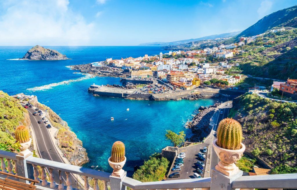 Vista del pueblo de Garachico en Tenerife