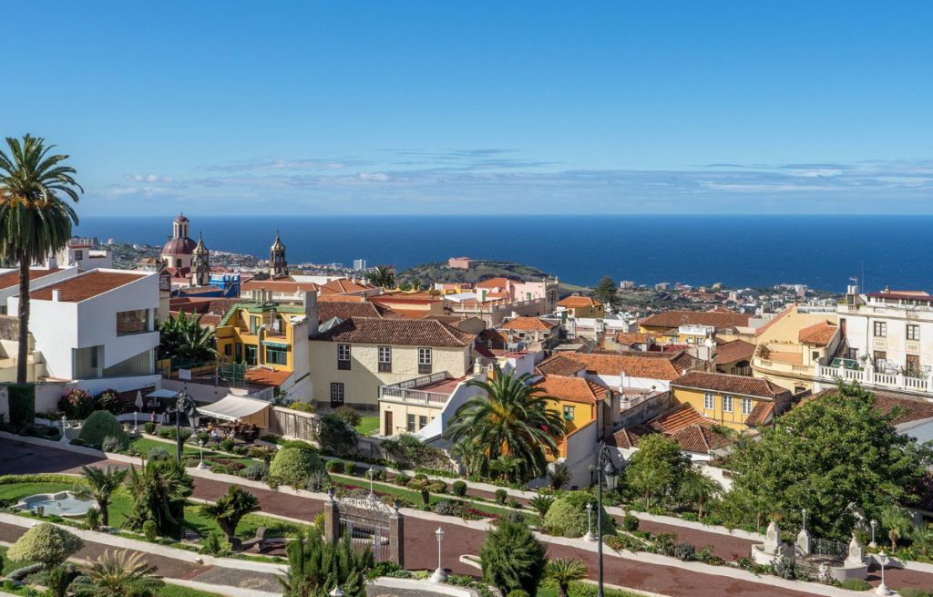 Vista del pueblo de la Orotava en Tenerife norte