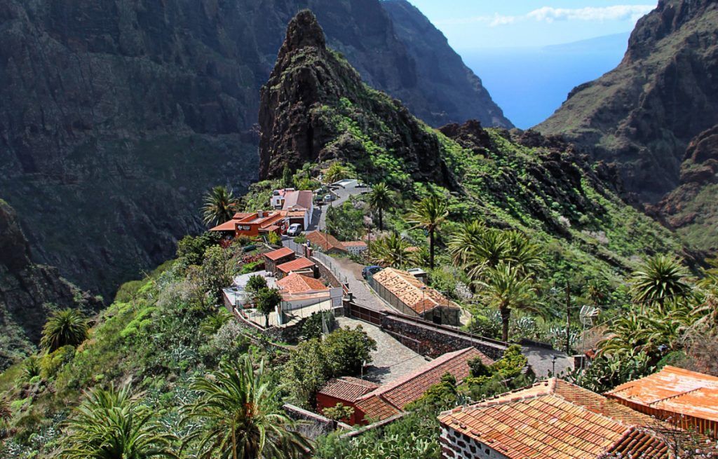 Vista del pueblo de Masca en Tenerife norte